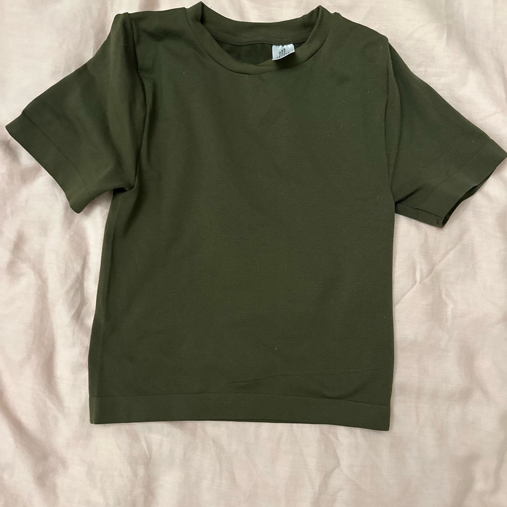 Green Crop Top